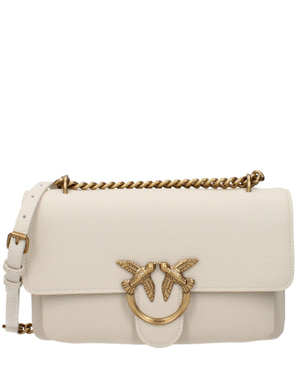 PINKO Beige Leather Crossbody Bag