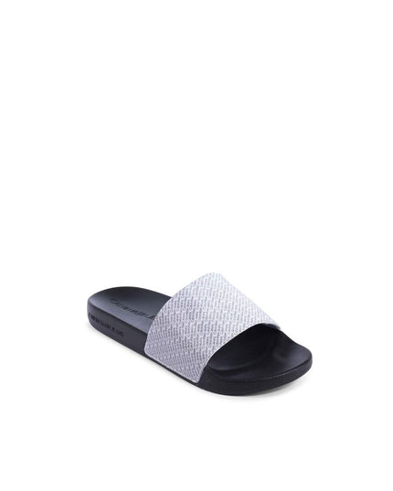 Calvin Klein Black Polyurethane Sandals