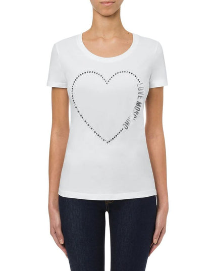Moschino White Cotton Top