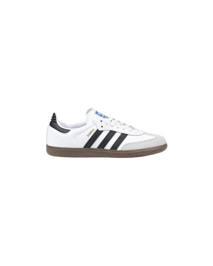 Adidas White Leather Athletic Sneakers