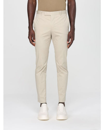 PT Torino Beige Cotton Casual Pants