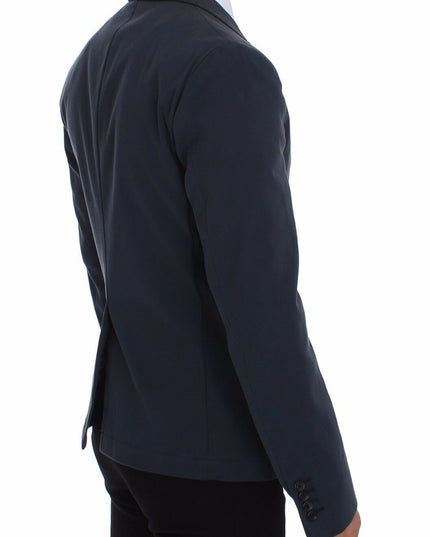 Dolce & Gabbana Blue Cotton Stretch Casual Blazer