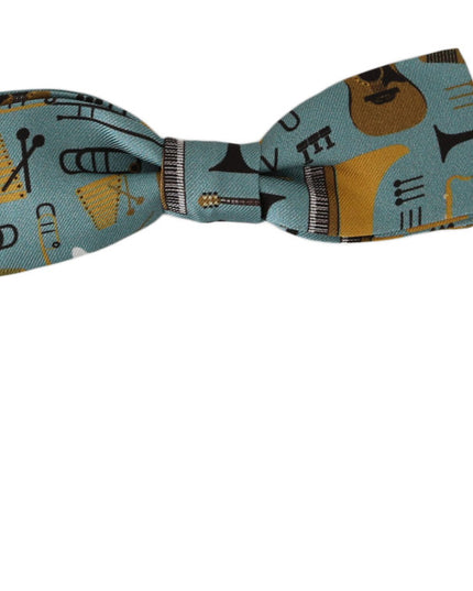 Dolce & Gabbana Mint Green Jazz Club Adjustable Neck Papillon Bow Tie