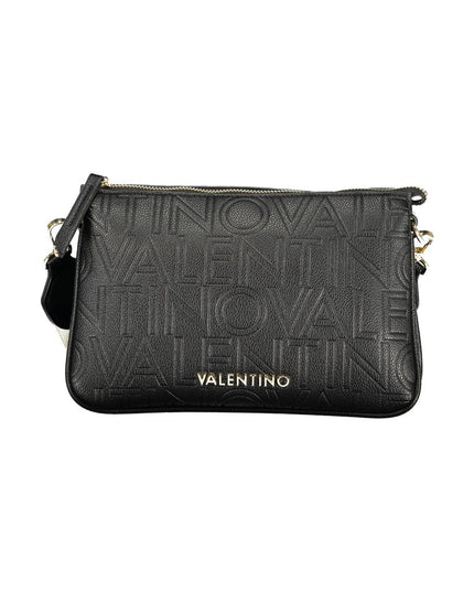 Mario Valentino Black Polyurethane Women's Shoulder Bag