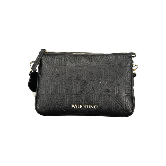 Mario Valentino Black Polyurethane Women's Shoulder Bag