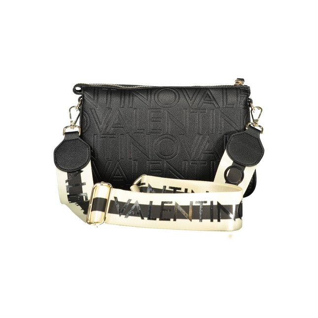 Mario Valentino Black Polyurethane Women's Shoulder Bag