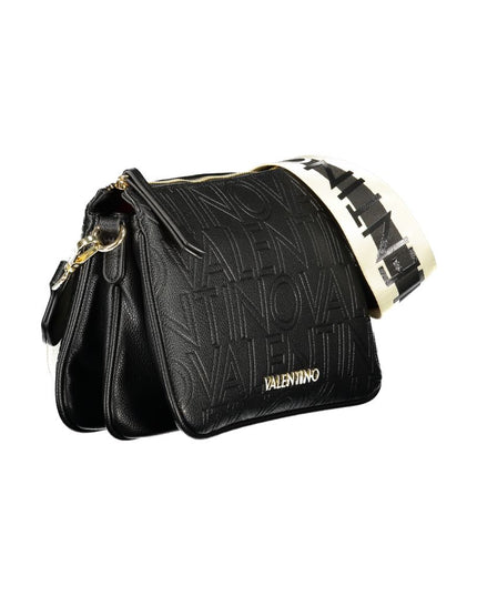 Mario Valentino Black Polyurethane Women's Shoulder Bag