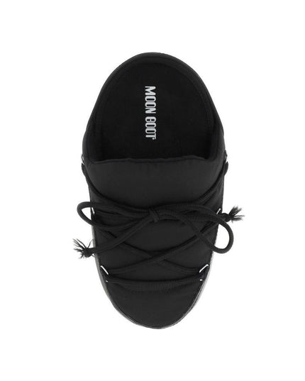 Moon Boot Black Nylon Mules