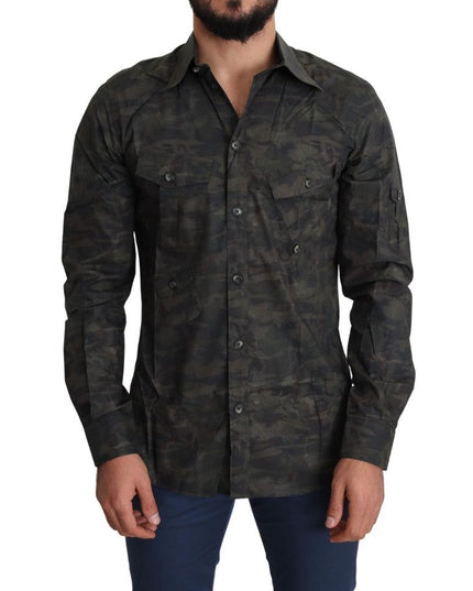 Dolce & Gabbana Multicolor Cotton Pattern Shirt