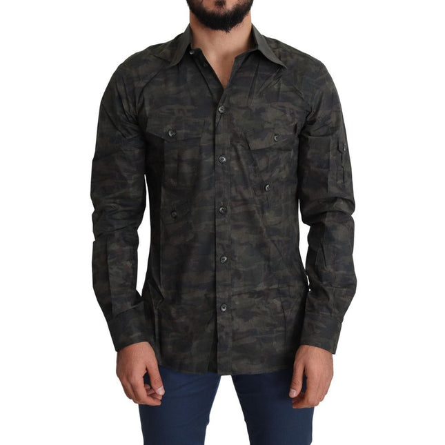 Dolce & Gabbana Multicolor Cotton Pattern Shirt