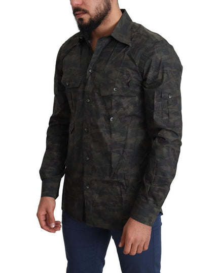 Dolce & Gabbana Multicolor Cotton Pattern Shirt