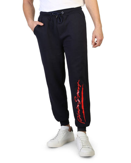 Plein Sport Blue Cotton Joggers (Workout Pants)
