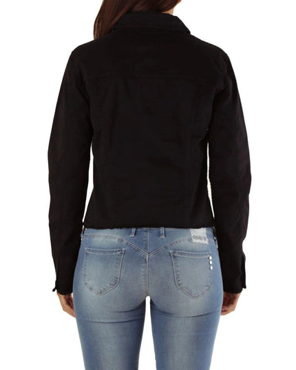 Met Black Cotton Denim Jacket