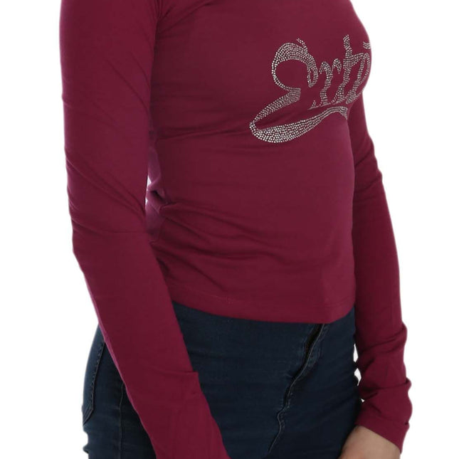 Exte Crystal Embellished Long Sleeve Casual Top