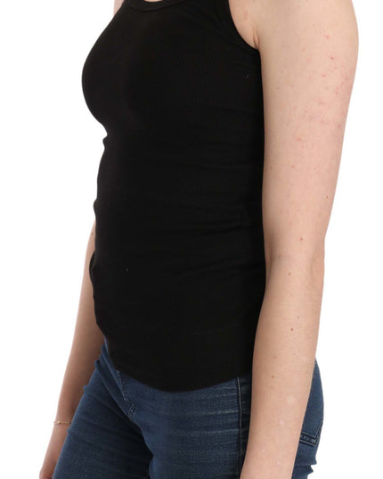 PINK MEMORIES Black Sleeveless Spaghetti Strap Blouse