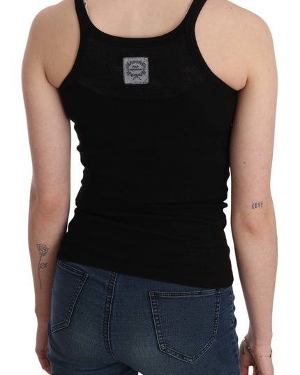 PINK MEMORIES Black Sleeveless Spaghetti Strap Blouse