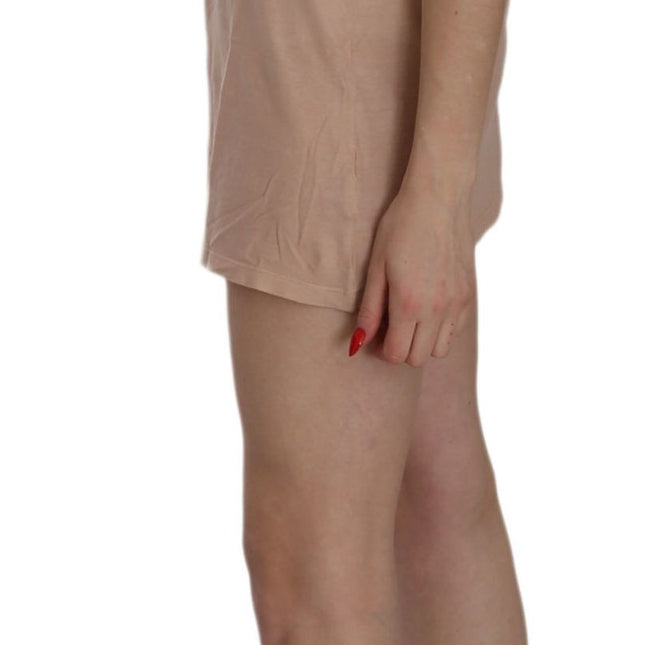 PINK MEMORIES Pink Lace Short Sleeve Shift Mini Dress