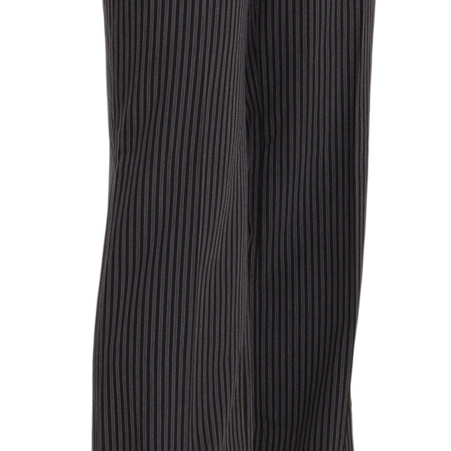 BENCIVENGA Black Striped Cotton Sretch Dress Trousers Pants