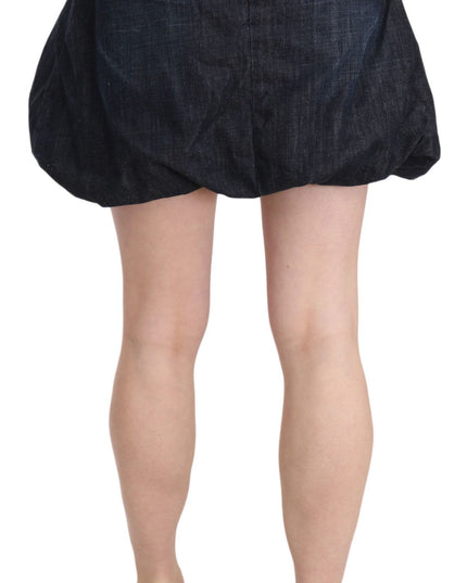 Exte Blue Jeans Denim Cotton Stretch A-line Mini