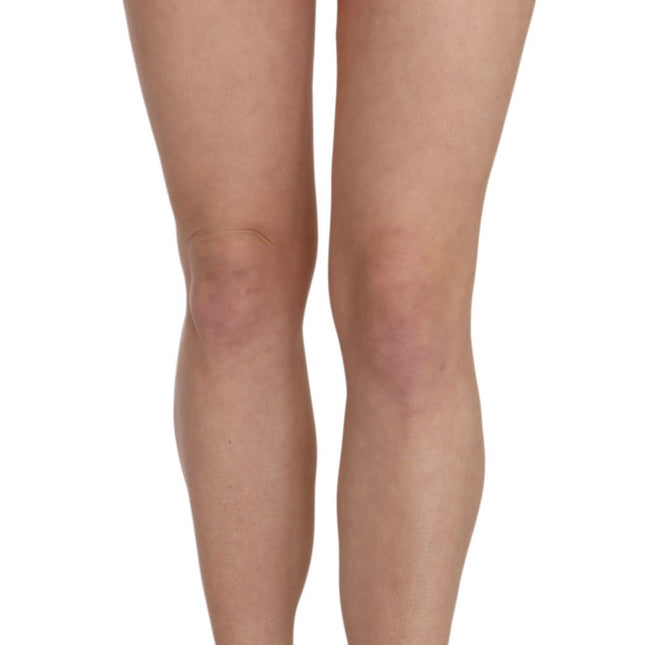 PLEIN SUD Orange Cotton Stretch Casual Mini Skirt