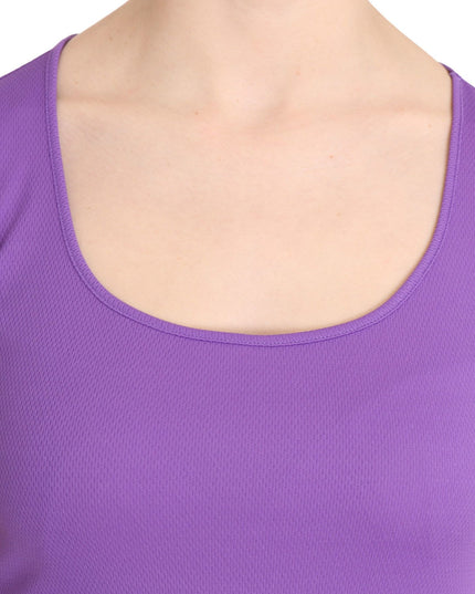 GF Ferre Purple 100% Polyester Short Sleeve Top  Blouse