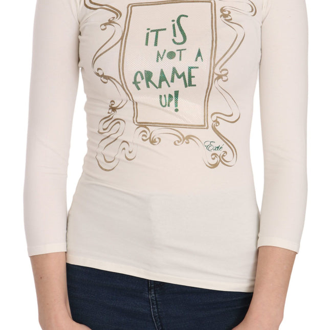 Exte Crew Neck It Is Not A Frame Up! Print Blouse