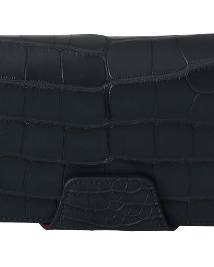 Dolce & Gabbana Blue Crocodile Eyewear Sunglasses Case Cover Pouch