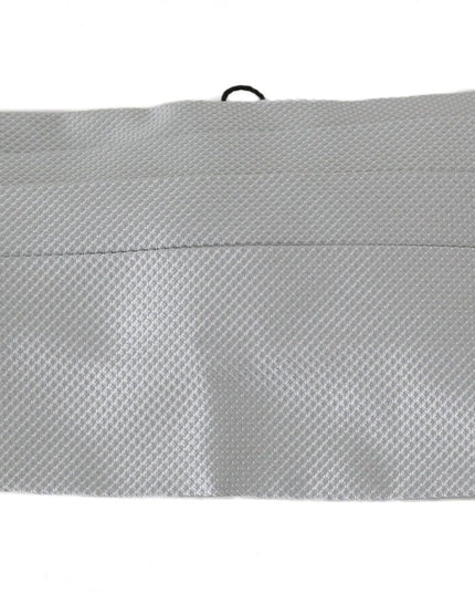 Dolce & Gabbana Gray Men Waist Belt 100% Silk Cummerbund