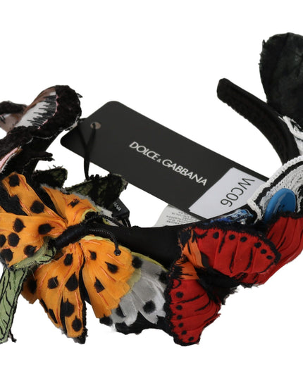 Dolce & Gabbana Tiara Floral Butterfly Sequin Diadem Headband