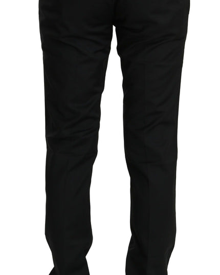Dolce & Gabbana Black Dress Formal Trouser Mens Wool Pants