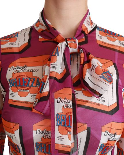 Dolce & Gabbana Purple Silk Bellezza A-Line Gown Dress