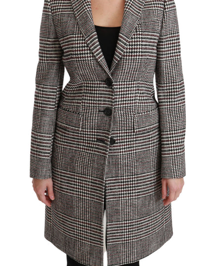 Dolce & Gabbana Multicolor Trench Knee Long Jacket Coat