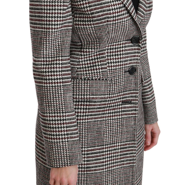 Dolce & Gabbana Multicolor Trench Knee Long Jacket Coat