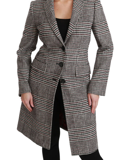 Dolce & Gabbana Multicolor Trench Knee Long Jacket Coat