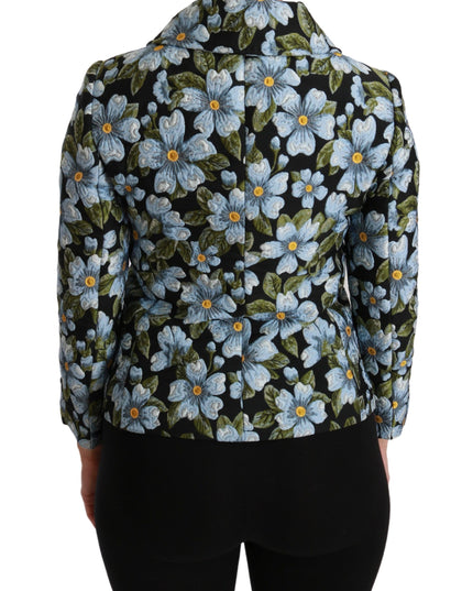 Dolce & Gabbana Multicolor Floral Blazer Coat Polyester Jacket
