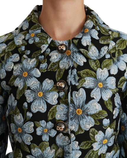 Dolce & Gabbana Multicolor Floral Blazer Coat Polyester Jacket