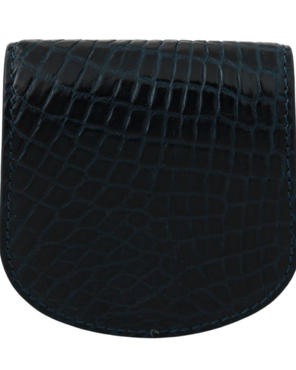 Dolce & Gabbana Blue Exotic Skins Condom Case Holder Pocket