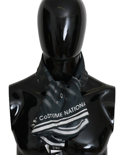 Costume National Blue Foulard Silk Women  Scarf