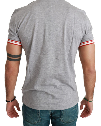 Dolce & Gabbana Gray Cotton Top 2019 Year of the Pig T-shirt