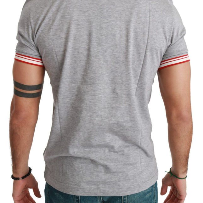 Dolce & Gabbana Gray Cotton Top 2019 Year of the Pig T-shirt