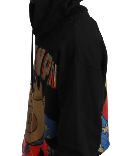 Dolce & Gabbana Black Sweater Pig of the Year Hooded