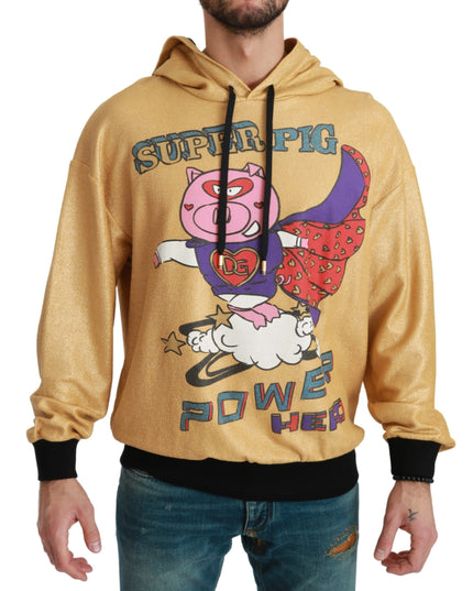 Dolce & Gabbana Gold Pig of the Year Hooded Sweater