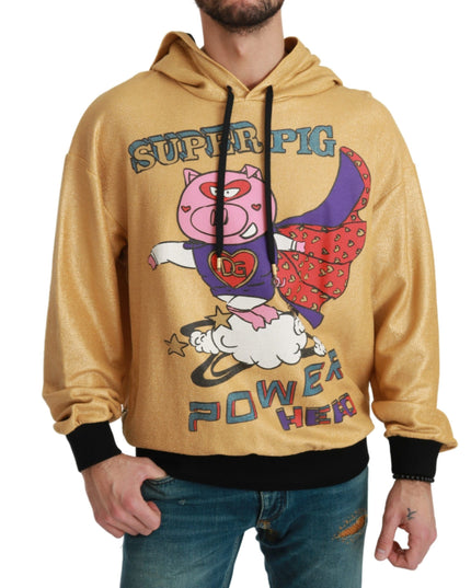 Dolce & Gabbana Gold Pig of the Year Hooded Sweater