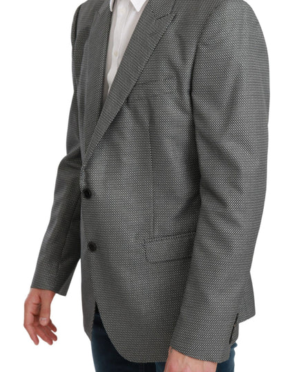 Dolce & Gabbana Gray Slim Fit Formal MARTINI Blazer