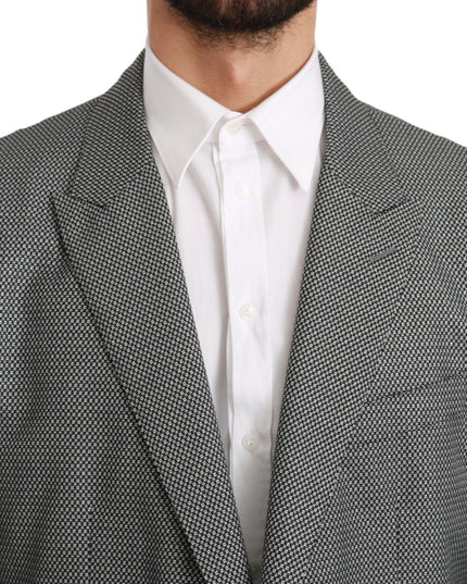 Dolce & Gabbana Gray Slim Fit Formal MARTINI Blazer