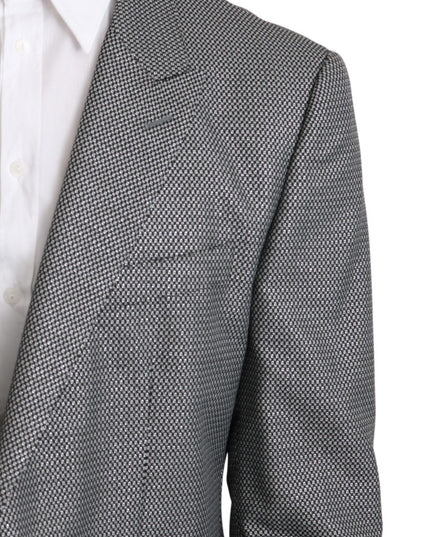 Dolce & Gabbana Gray Slim Fit Formal MARTINI Blazer