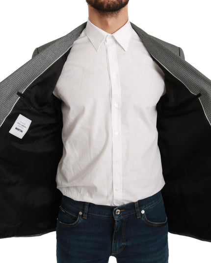 Dolce & Gabbana Gray Slim Fit Formal MARTINI Blazer