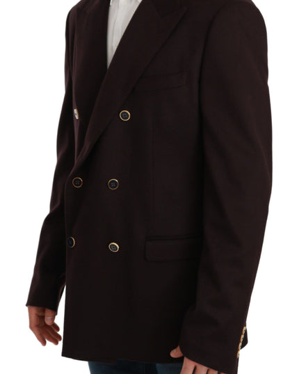 Dolce & Gabbana Bordeaux Cashmere Coat TAORMINA Blazer