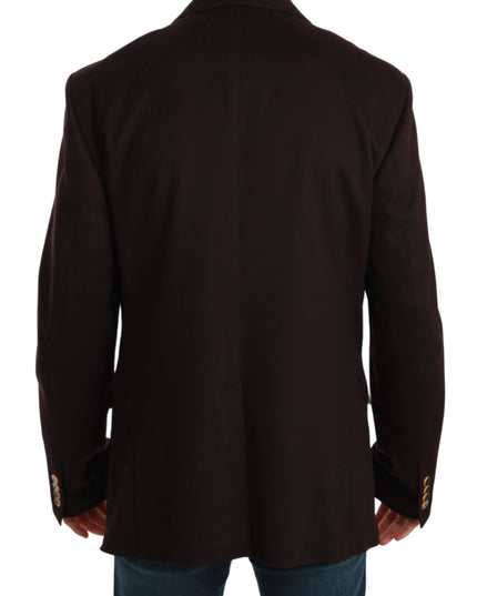 Dolce & Gabbana Bordeaux Cashmere Coat TAORMINA Blazer