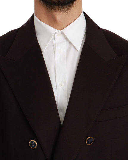 Dolce & Gabbana Bordeaux Cashmere Coat TAORMINA Blazer